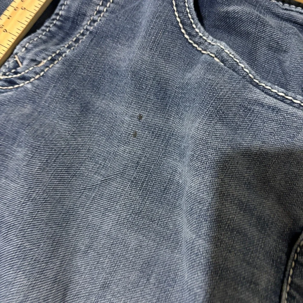 Silver Jeans Co Grayson Mens Easy Fit Straight Leg Blue Denim Jeans 38x32 Casual - Picture 4 of 7